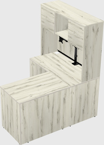 L-shaped office desk