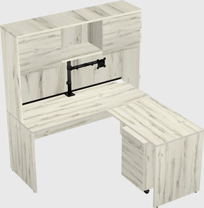 L-shaped office desk