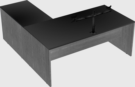 L-shaped office desk