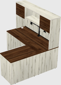 L-shaped office desk