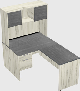 L-shaped office desk