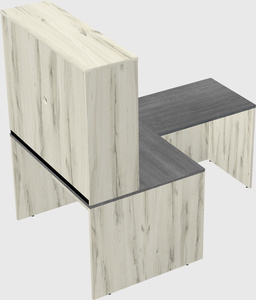 L-shaped office desk