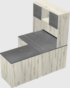 L-shaped office desk