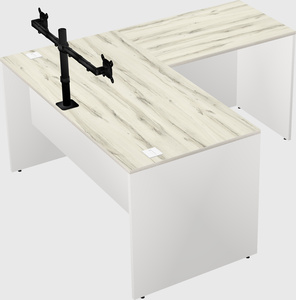 L-shaped office desk