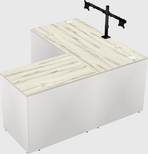 L-shaped office desk