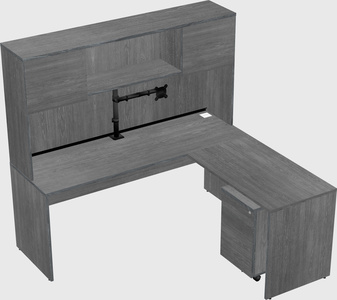 L-shaped office desk
