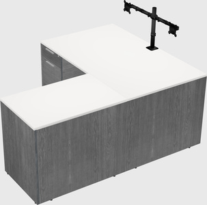 L-shaped office desk
