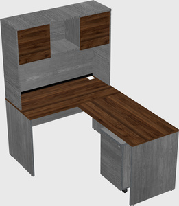 L-shaped office desk