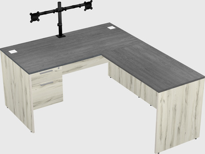 L-shaped office desk