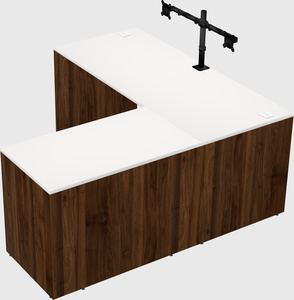 L-shaped office desk