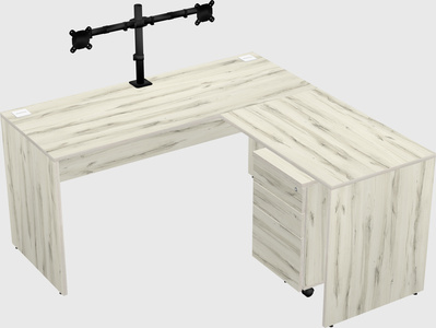 L-shaped office desk