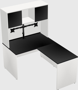 L-shaped office desk