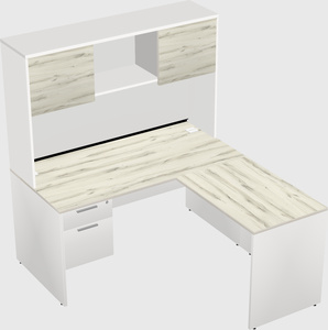 L-shaped office desk