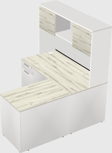 L-shaped office desk