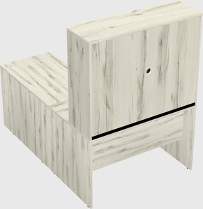 L-shaped office desk