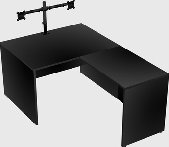 L-shaped office desk