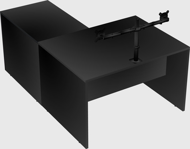 L-shaped office desk