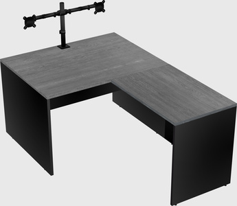 L-shaped office desk