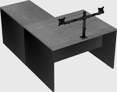 L-shaped office desk