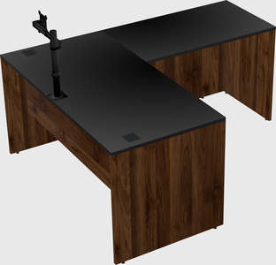 L-shaped office desk