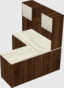 L-shaped office desk