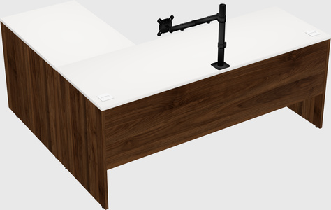 L-shaped office desk