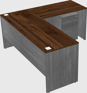 L-shaped office desk