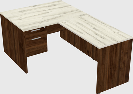 L-shaped office desk