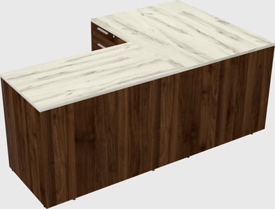 L-shaped office desk