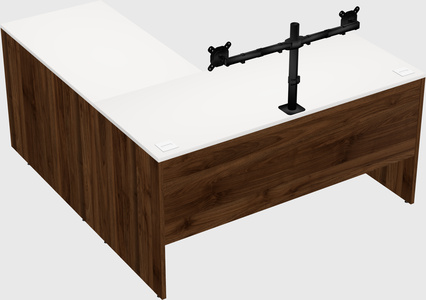 L-shaped office desk
