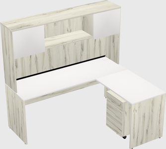 L-shaped office desk