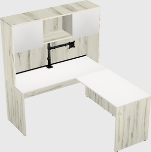 L-shaped office desk