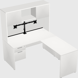 L-shaped office desk