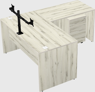 L-shaped office desk