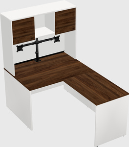 L-shaped office desk