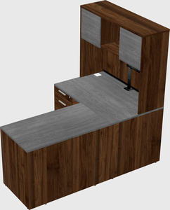 L-shaped office desk
