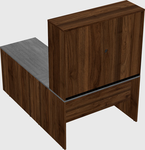 L-shaped office desk