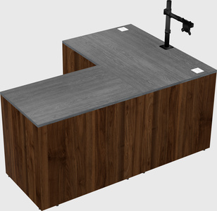 L-shaped office desk