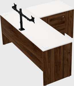 L-shaped office desk
