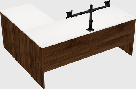 L-shaped office desk