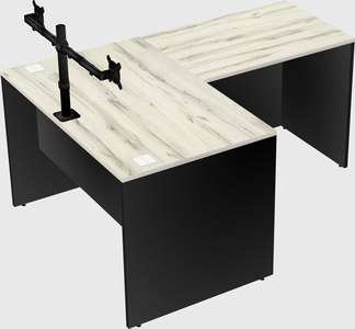 L-shaped office desk