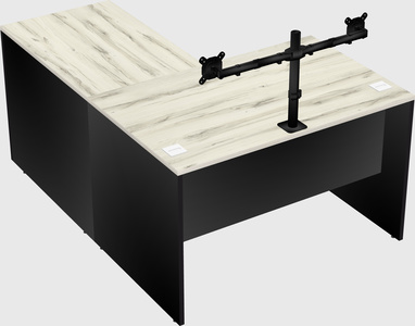 L-shaped office desk