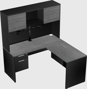 L-shaped office desk