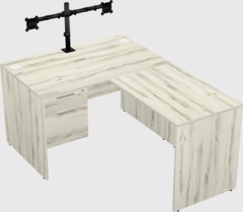 L-shaped office desk