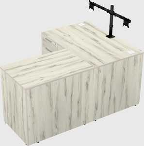 L-shaped office desk