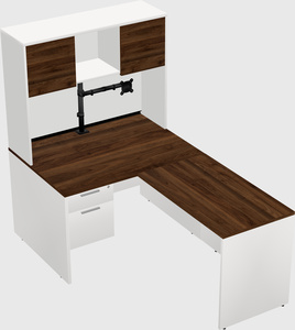 L-shaped office desk