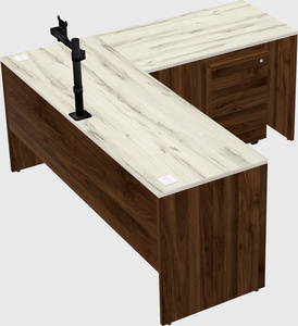 L-shaped office desk