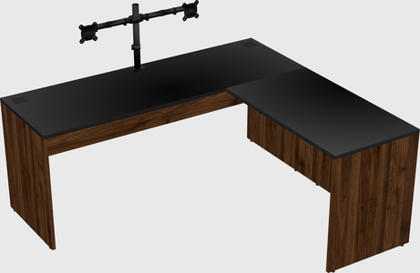 L-shaped office desk