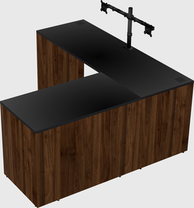 L-shaped office desk