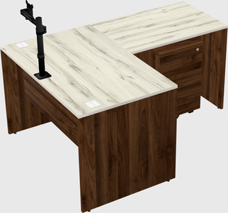 L-shaped office desk